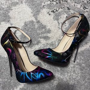 New size 42 Maiernisi custom 6 inch metal heels . These are no longer available